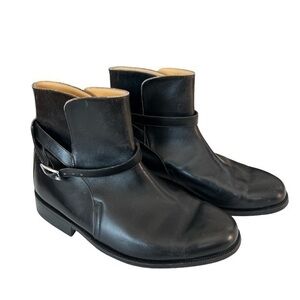 𝅺E.Vogel black leather NYC custom made jodhpur boots